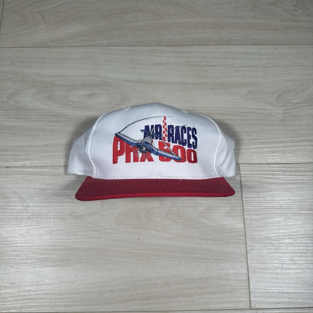 Vintage Air Races Phoenix Arizona 500 Racing Snapback Hat White Otto 1995 Cap - Picture 2 of 8